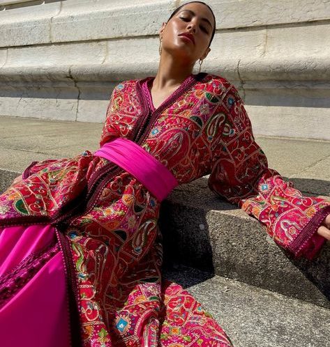 caftan rose, broder