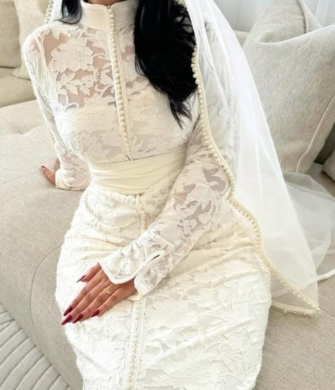 cafatn marier blanc avec broderie